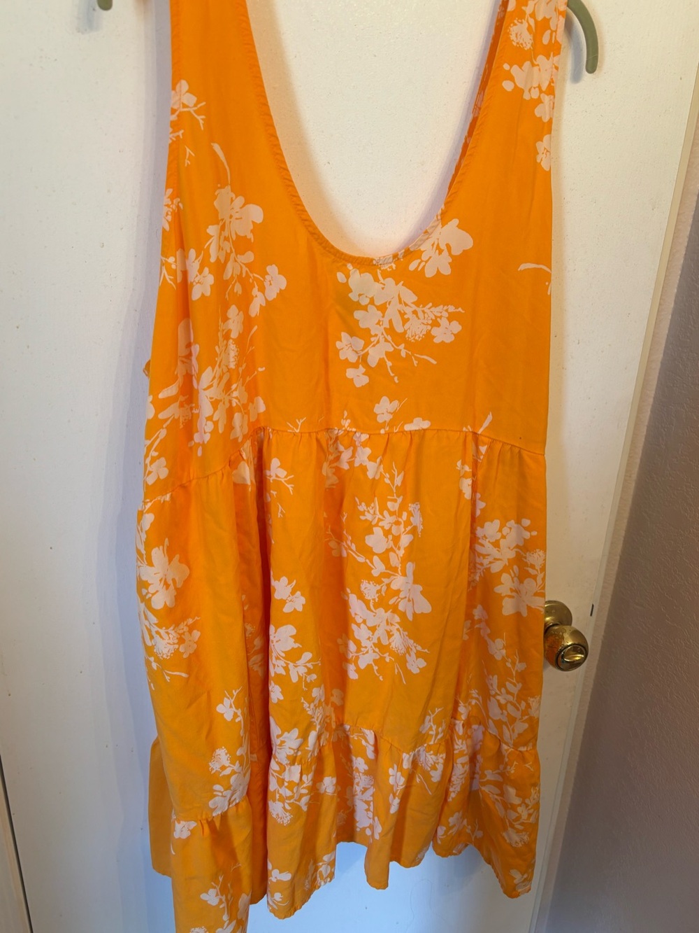 torrid Orange Floral Scoop Neck Dress